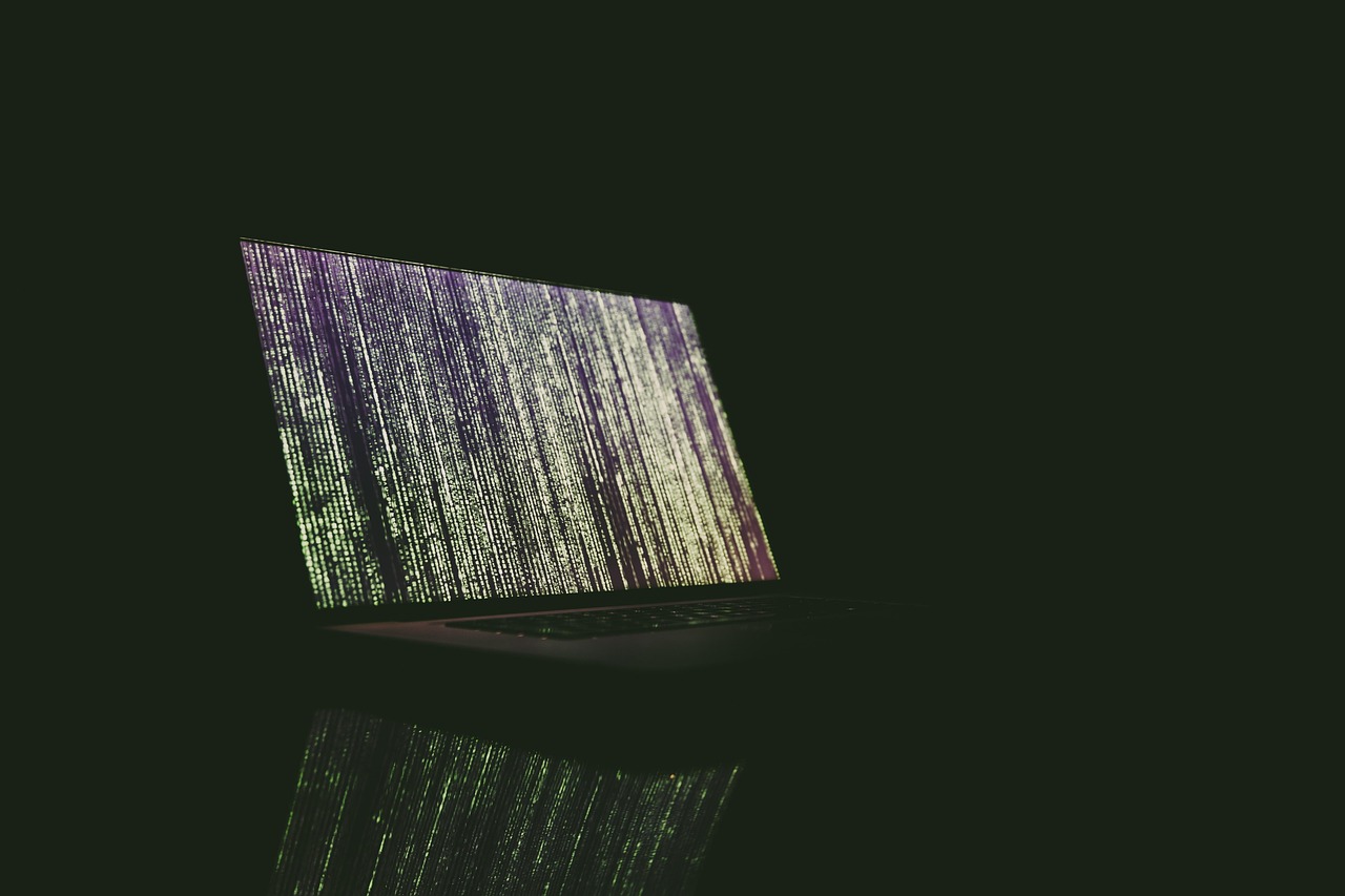 Website code on a screen